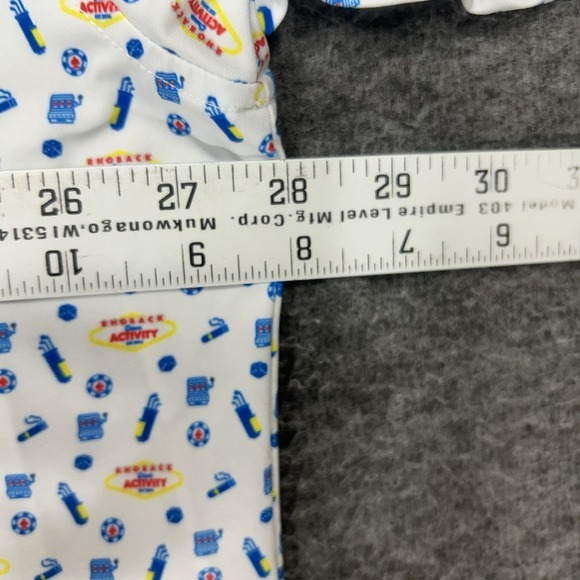 RHOBACK Polo Shirt Men's 3XL White Las Vegas Activity casino print Wicking - Picture 9 of 12